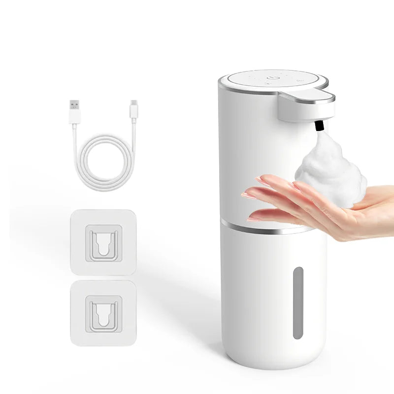 Smart Touchless Soap Dispenser – 380ml, USB-C Rechargeable, IPX5 Waterproof