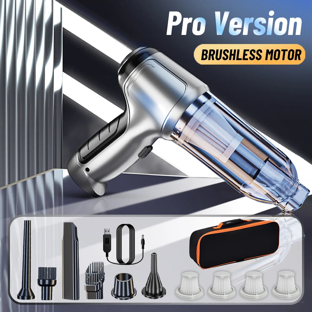Cordless Car & Home Vacuum Cleaner – 2-in-1 Handheld Blower
