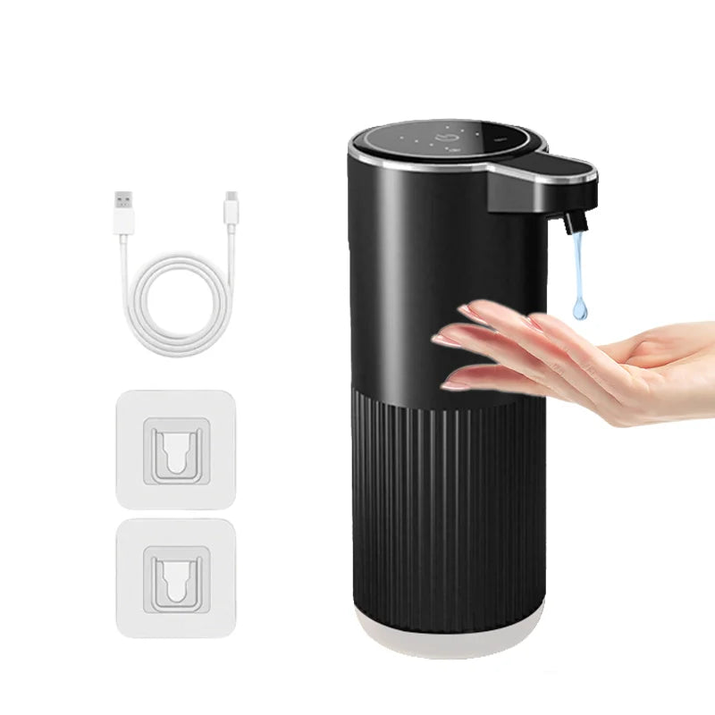 Smart Touchless Soap Dispenser – 380ml, USB-C Rechargeable, IPX5 Waterproof