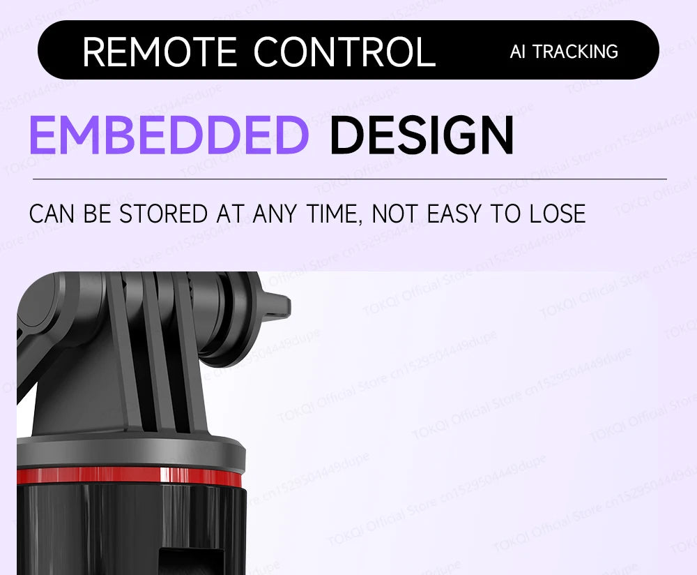 TOKQI C22 AI Tracking Gimbal Tripod with Selfie Stick & Wireless Remote