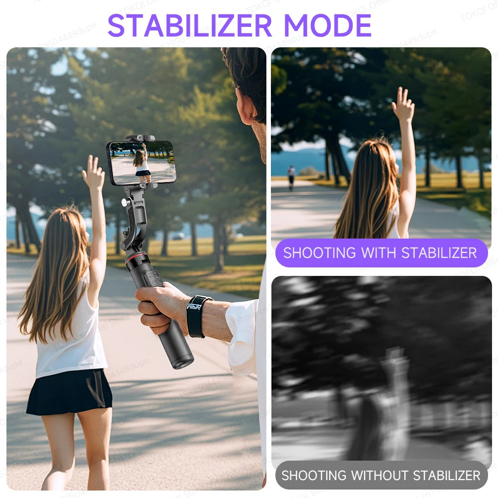 TOKQI C22 AI Tracking Gimbal Tripod with Selfie Stick & Wireless Remote