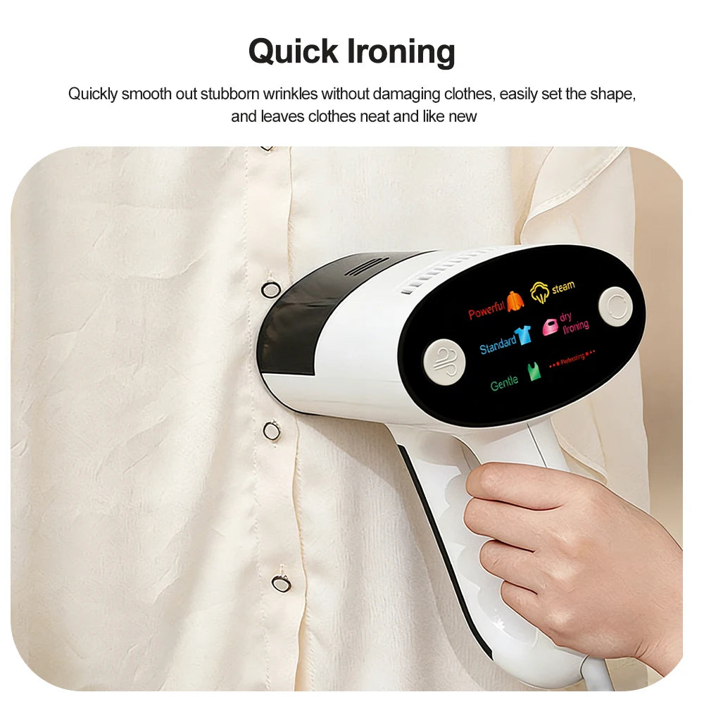 1000W 2-in-1 Vacuum Steamer & Garment Iron | Handheld