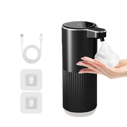 Smart Touchless Soap Dispenser – 380ml, USB-C Rechargeable, IPX5 Waterproof