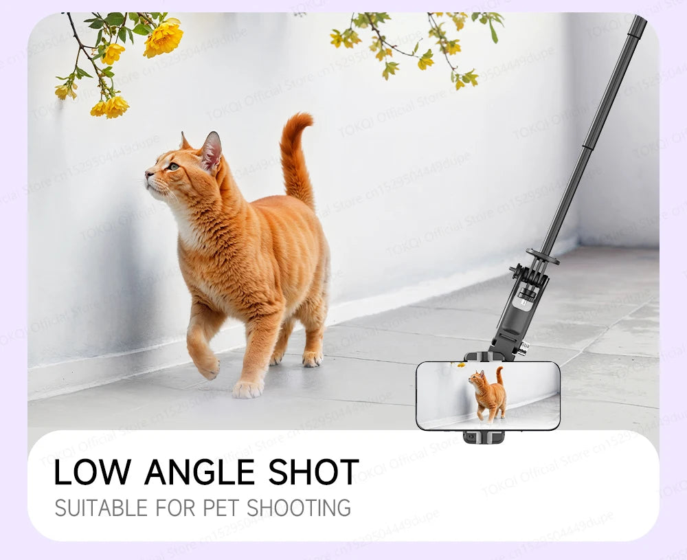 TOKQI C22 AI Tracking Gimbal Tripod with Selfie Stick & Wireless Remote