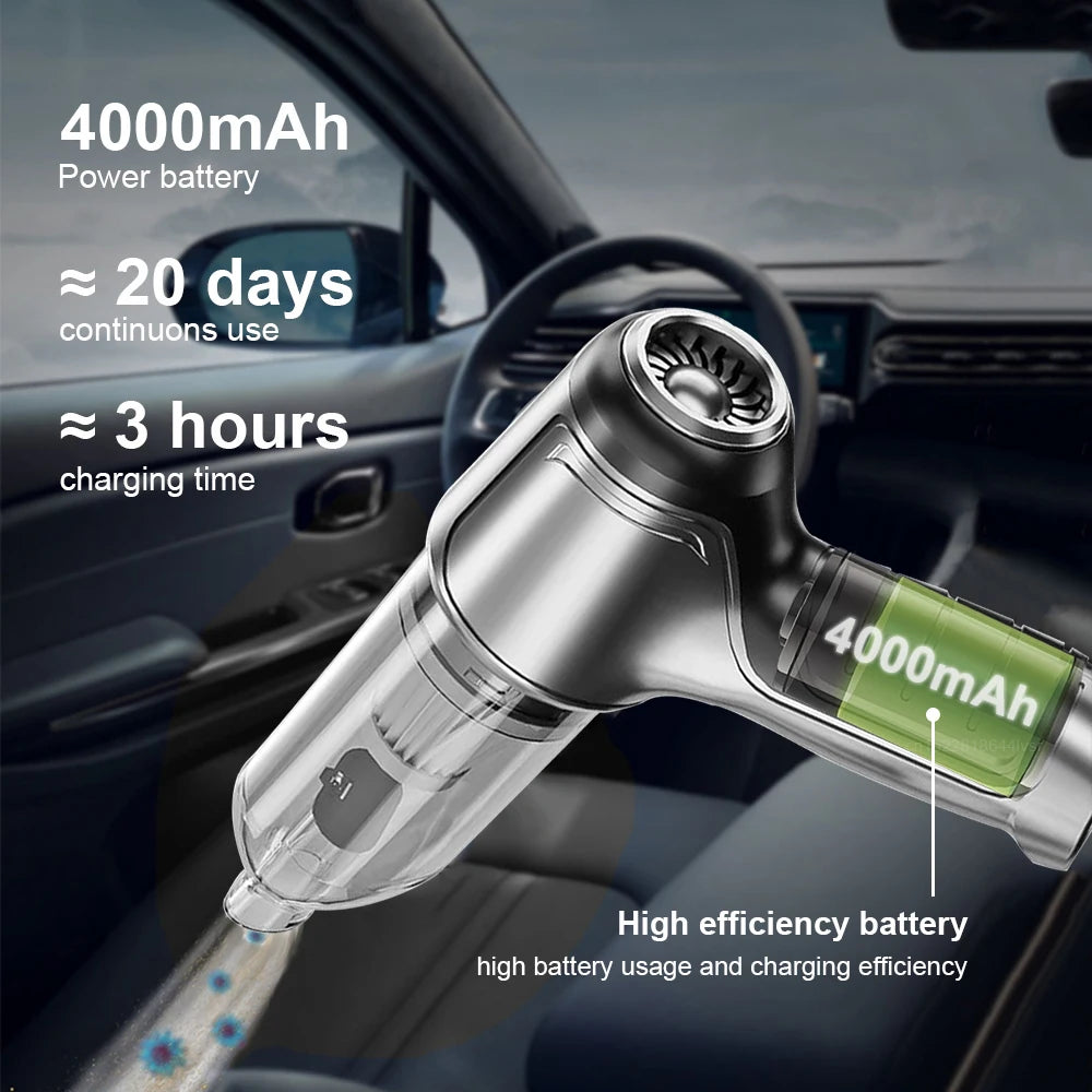 Cordless Car & Home Vacuum Cleaner – 2-in-1 Handheld Blower