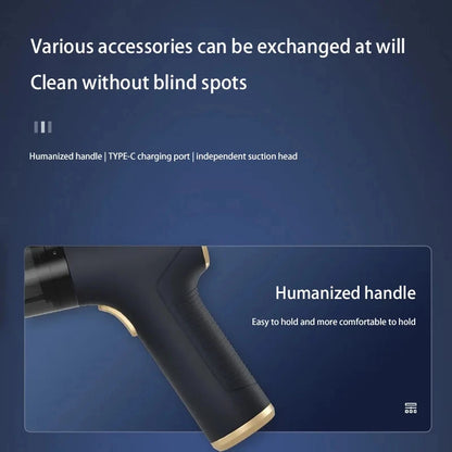 Lenovo 2-in-1 Portable Wireless Vacuum Cleaner – 120W Brushless, Dry & Wet