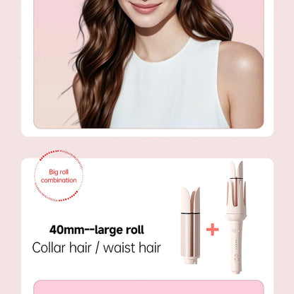 Auto-Rotating Ceramic Hair Curler – Multi-Barrel, Dual Voltage