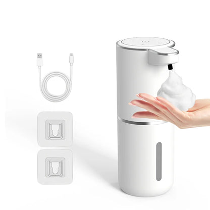 Smart Touchless Soap Dispenser – 380ml, USB-C Rechargeable, IPX5 Waterproof