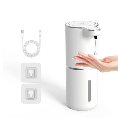 Smart Touchless Soap Dispenser – 380ml, USB-C Rechargeable, IPX5 Waterproof