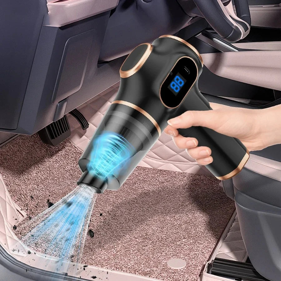 Belibuy 6-in-1 Cordless Handheld Vacuum – 19000Pa, 50,000 RPM, HEPA Filter