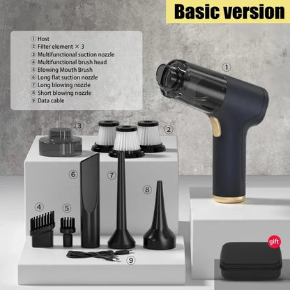 Lenovo 2-in-1 Portable Wireless Vacuum Cleaner – 120W Brushless, Dry & Wet