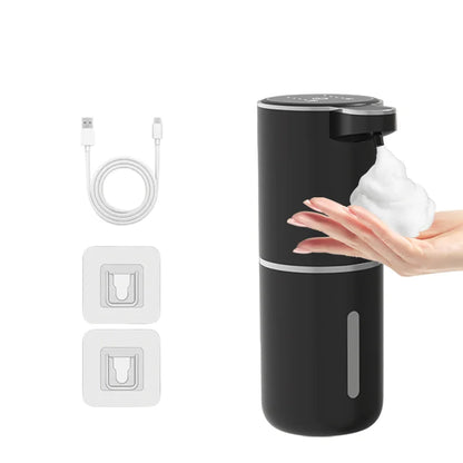 Smart Touchless Soap Dispenser – 380ml, USB-C Rechargeable, IPX5 Waterproof
