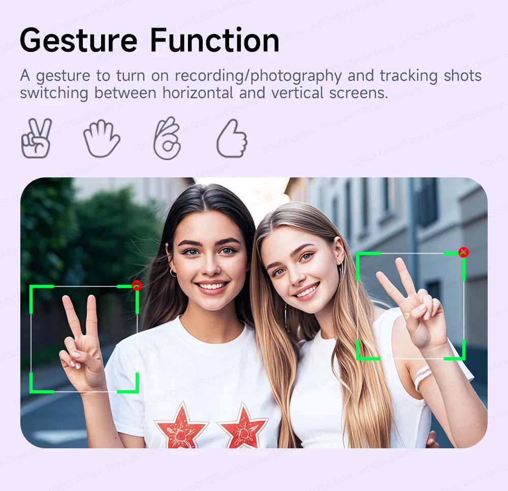 TOKQI C22 AI Tracking Gimbal Tripod with Selfie Stick & Wireless Remote