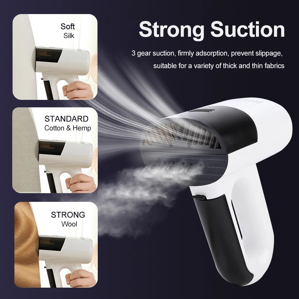 1000W 2-in-1 Vacuum Steamer & Garment Iron | Handheld