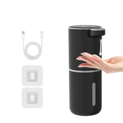 Smart Touchless Soap Dispenser – 380ml, USB-C Rechargeable, IPX5 Waterproof
