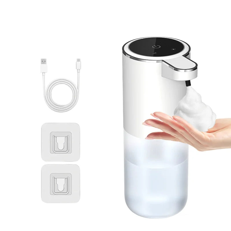 Smart Touchless Soap Dispenser – 380ml, USB-C Rechargeable, IPX5 Waterproof