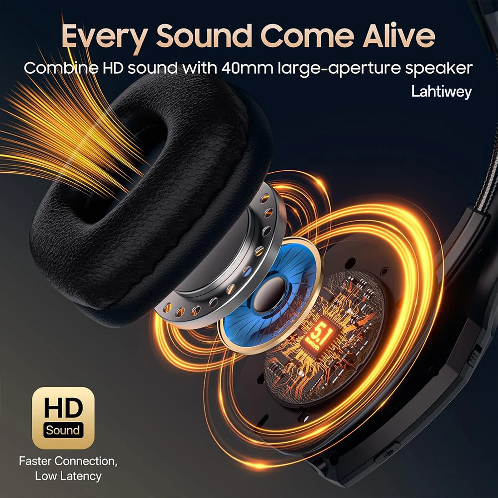 Lahtiwey Trucker Bluetooth Headset – 55Hr Battery, Noise Cancelling Mic