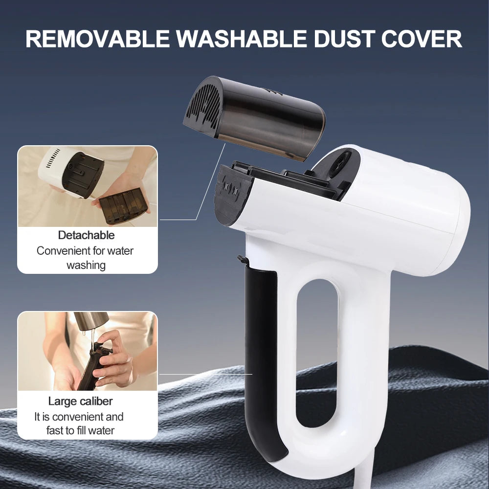 1000W 2-in-1 Vacuum Steamer & Garment Iron | Handheld