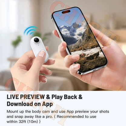 Waterproof 4K Mini Pocket Action Camera – Magnetic POV, WiFi, Body/Helmet/Bike Mount