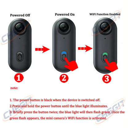 Waterproof 4K Mini Pocket Action Camera – Magnetic POV, WiFi, Body/Helmet/Bike Mount