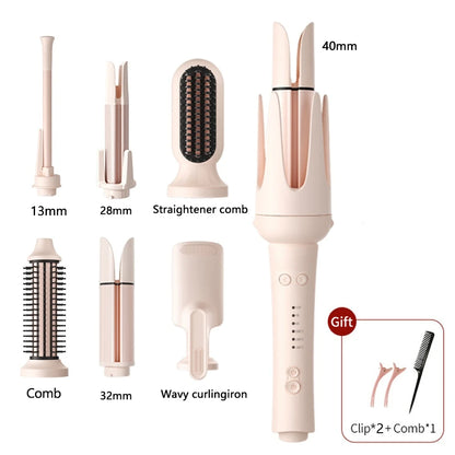 Auto-Rotating Ceramic Hair Curler – Multi-Barrel, Dual Voltage