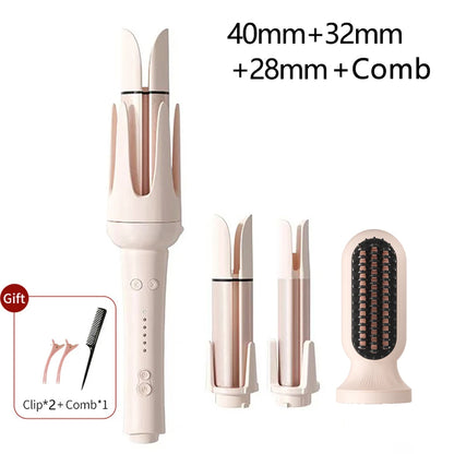 Auto-Rotating Ceramic Hair Curler – Multi-Barrel, Dual Voltage