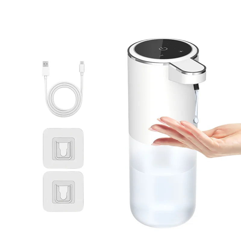 Smart Touchless Soap Dispenser – 380ml, USB-C Rechargeable, IPX5 Waterproof