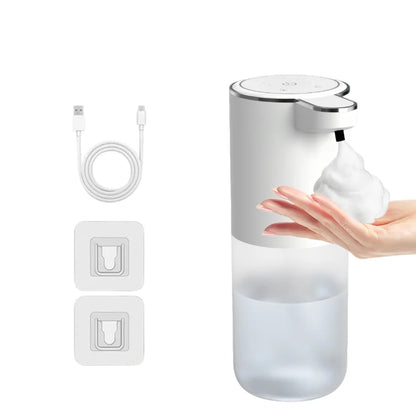 Smart Touchless Soap Dispenser – 380ml, USB-C Rechargeable, IPX5 Waterproof
