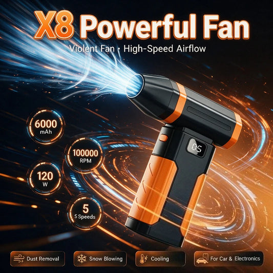 Voltax X6 Mini Turbo Air Blower – 150,000 RPM Cordless Dust Blower