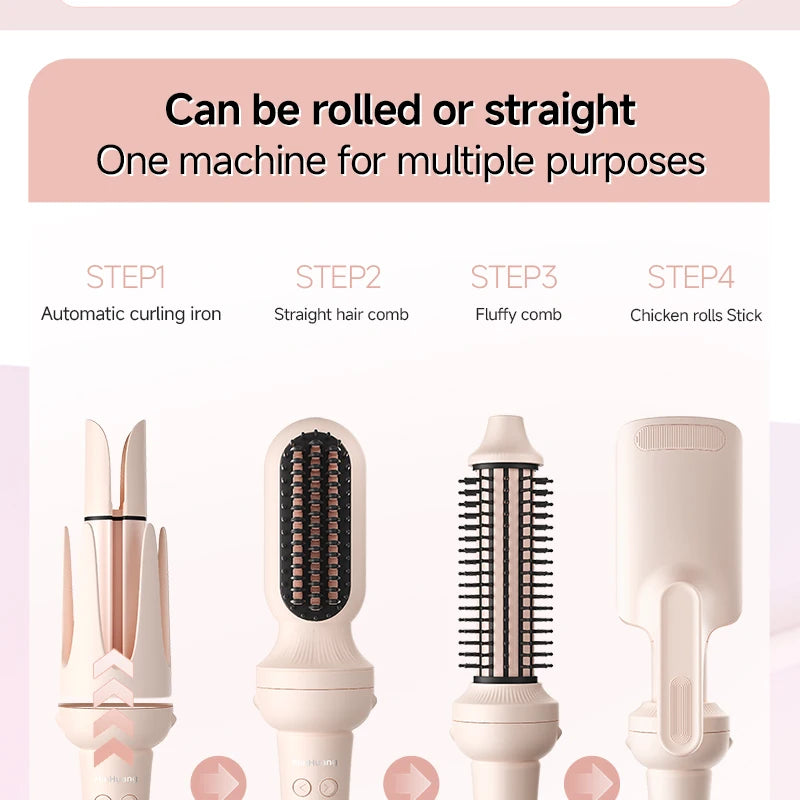 Auto-Rotating Ceramic Hair Curler – Multi-Barrel, Dual Voltage