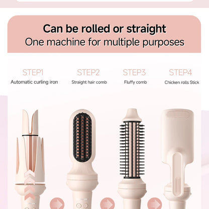 Auto-Rotating Ceramic Hair Curler – Multi-Barrel, Dual Voltage