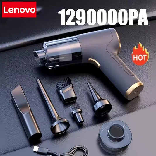 Lenovo 2-in-1 Portable Wireless Vacuum Cleaner – 120W Brushless, Dry & Wet