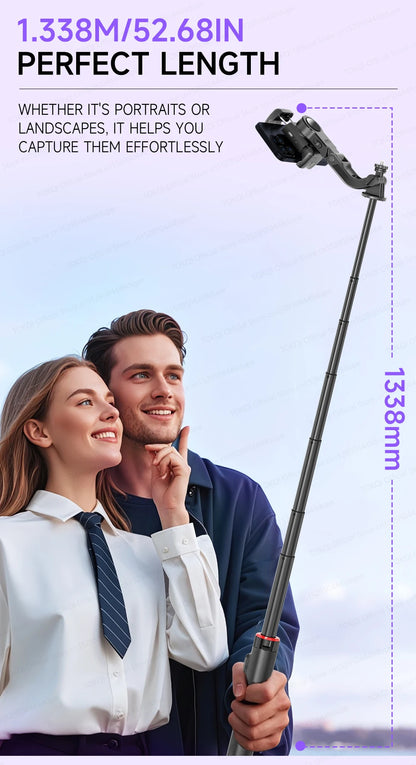 TOKQI C22 AI Tracking Gimbal Tripod with Selfie Stick & Wireless Remote