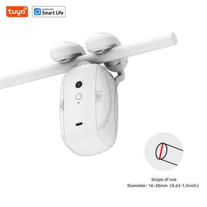 Tuya Smart Curtain Robot – Bluetooth App Control | Roman Rod Track | 8KG Load | Auto Open & Close