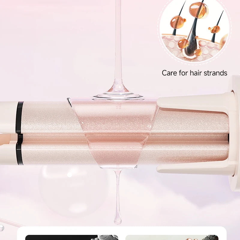 Auto-Rotating Ceramic Hair Curler – Multi-Barrel, Dual Voltage