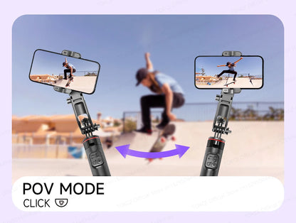 TOKQI C22 AI Tracking Gimbal Tripod with Selfie Stick & Wireless Remote