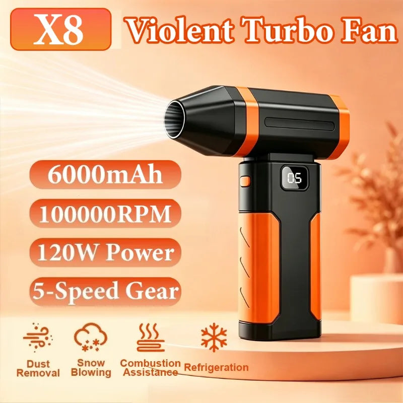 Voltax X6 Mini Turbo Air Blower – 150,000 RPM Cordless Dust Blower